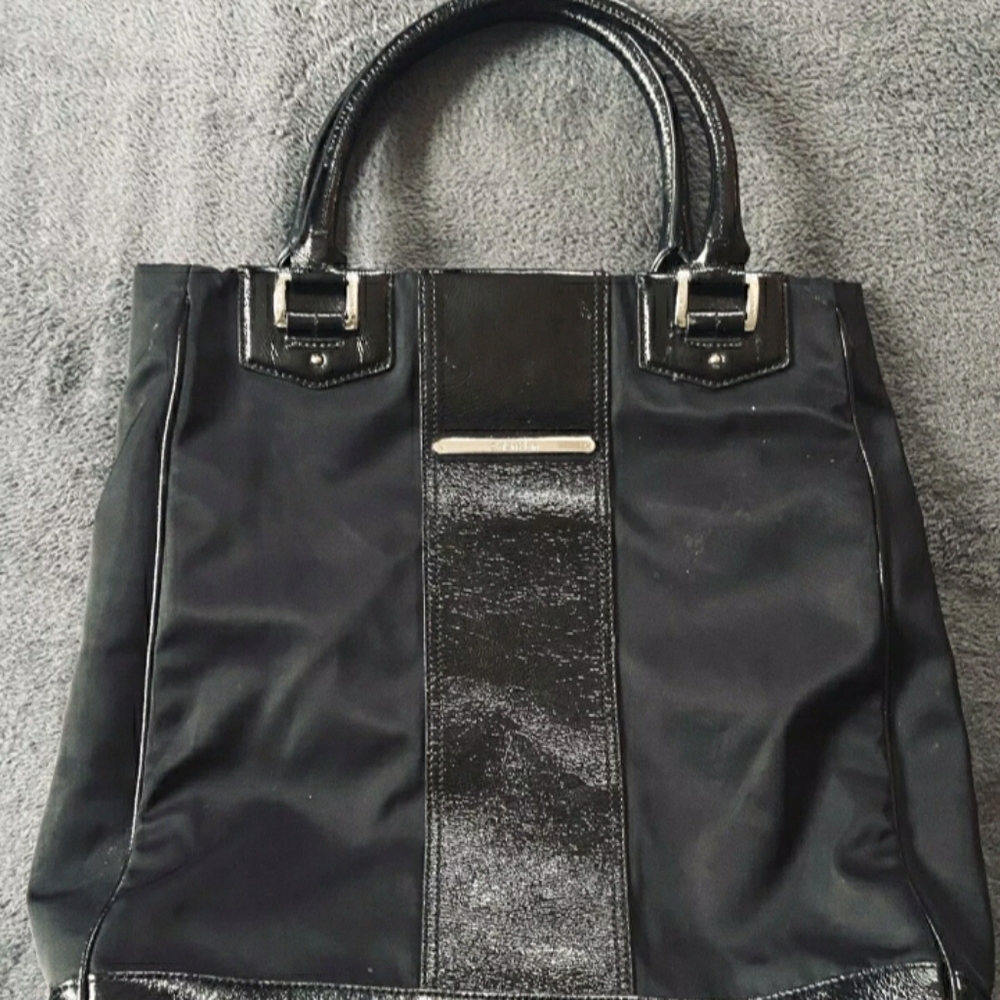 Womens Black Calvin Klein Large Shoulder Bag